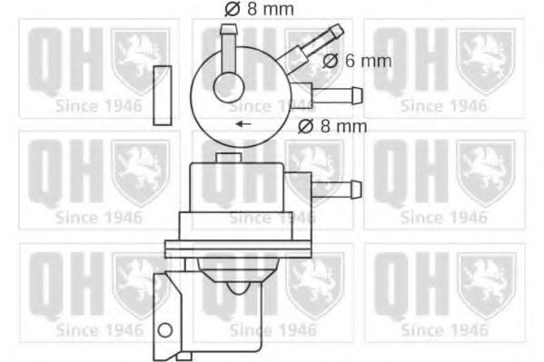 Топливный насос QUINTON HAZELL QFP277