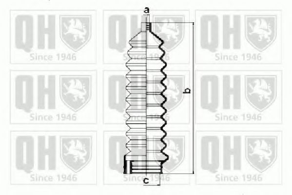 Комплект пылника, рулевое управление QUINTON HAZELL QG1084