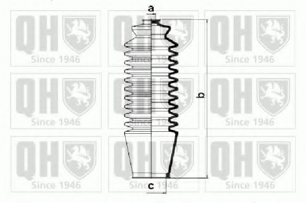 Комплект пылника, рулевое управление HERTH+BUSS JAKOPARTS J2842004