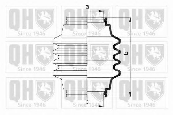 Комплект пылника, приводной вал QUINTON HAZELL QJB2632