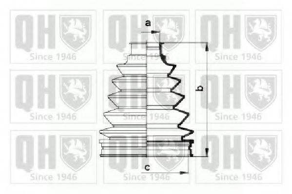 Комплект пылника, приводной вал QUINTON HAZELL QJB930