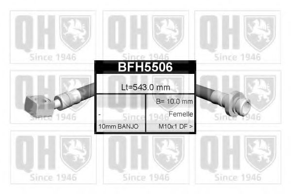 Тормозной шланг QUINTON HAZELL BFH5506