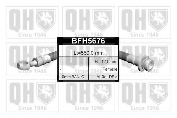 Тормозной шланг QUINTON HAZELL BFH5676