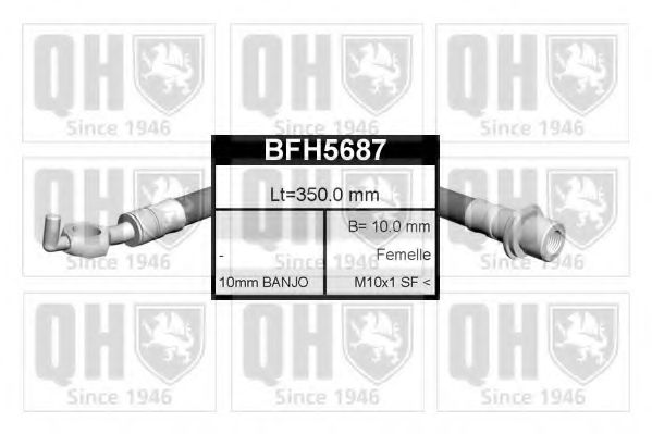 Тормозной шланг QUINTON HAZELL BFH5687