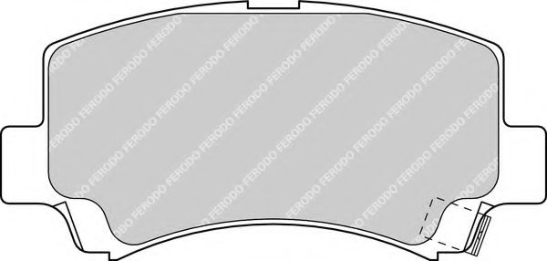 Комплект тормозных колодок, дисковый тормоз FERODO FDB1421