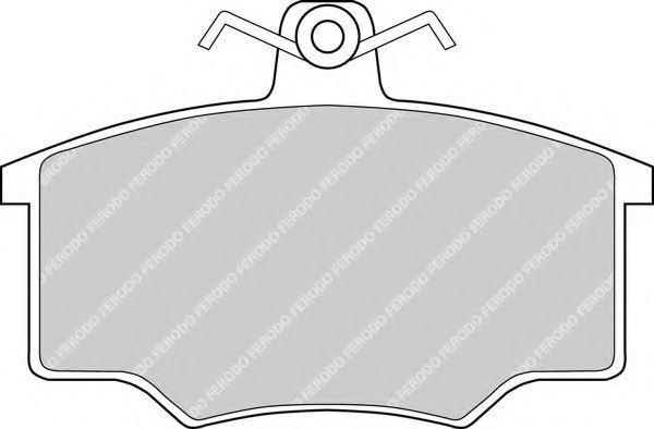 Комплект тормозных колодок, дисковый тормоз FERODO FDB175