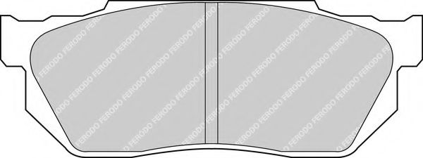 Комплект тормозных колодок, дисковый тормоз FERODO FDB300