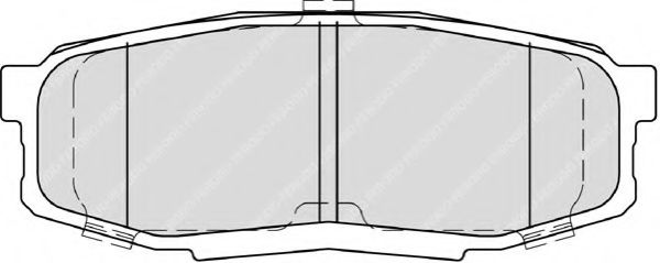 Комплект тормозных колодок, дисковый тормоз FERODO FDB4230
