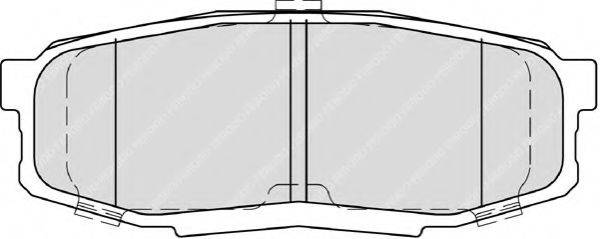 Комплект тормозных колодок, дисковый тормоз FERODO 24653
