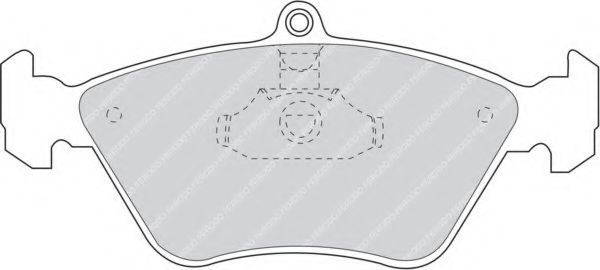 Комплект тормозных колодок, дисковый тормоз FERODO FDB901
