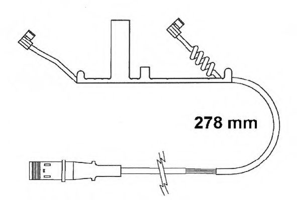Сигнализатор, износ тормозных колодок FERODO FAI161