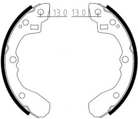 Комплект тормозных колодок FERODO FSB612