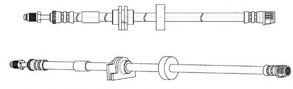 Тормозной шланг FERODO FHY2802