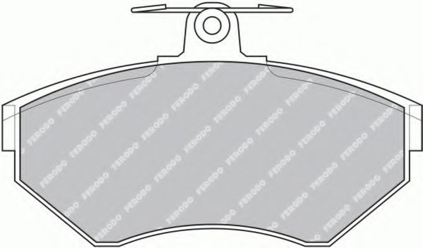 Комплект тормозных колодок, дисковый тормоз FERODO FSL1289