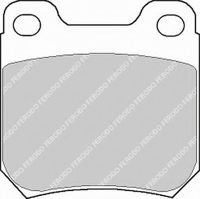 Комплект тормозных колодок, дисковый тормоз FERODO FSL973