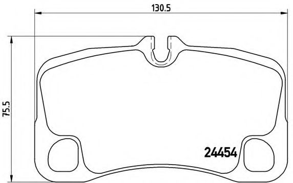 Комплект тормозных колодок, дисковый тормоз BREMBO P 65 013