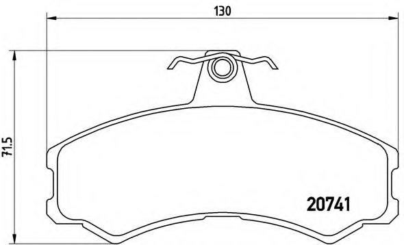 Комплект тормозных колодок, дисковый тормоз BREMBO P A6 024