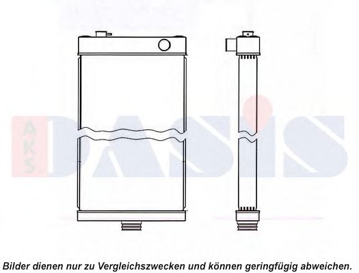 Радиатор, охлаждение двигателя AKS DASIS 450103N