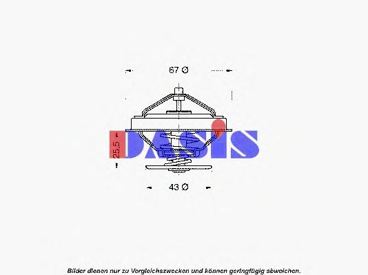 Термостат, охлаждающая жидкость AKS DASIS 407865D