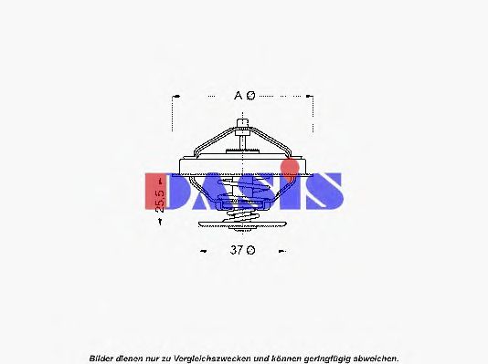 Термостат, охлаждающая жидкость AKS DASIS 751875N