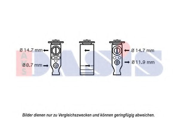 Расширительный клапан, кондиционер AKS DASIS 840227N