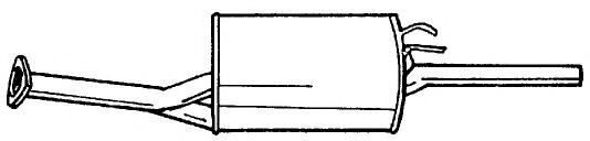 Глушитель выхлопных газов конечный AKS DASIS SG52600