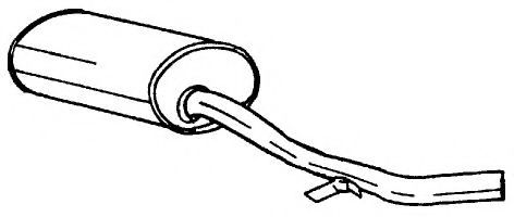 Глушитель выхлопных газов конечный AKS DASIS SG50639