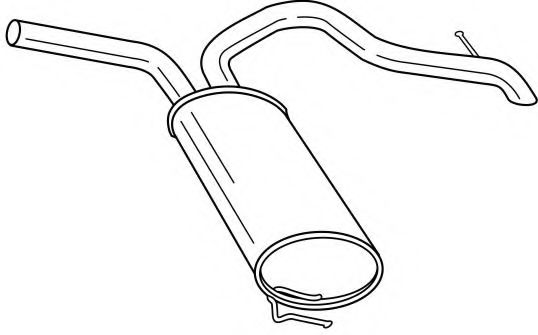 Глушитель выхлопных газов конечный AKS DASIS SG41658