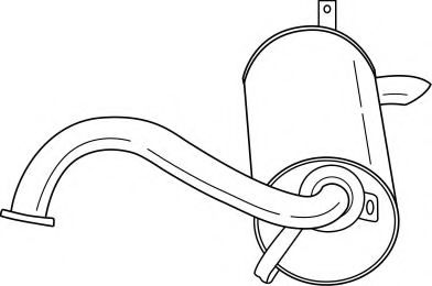 Глушитель выхлопных газов конечный AKS DASIS SG37626