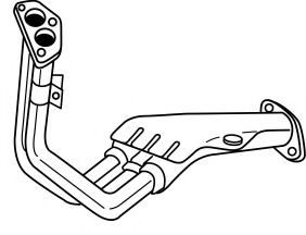 Труба выхлопного газа AKS DASIS SG34141