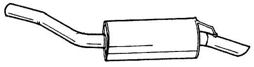 Глушитель выхлопных газов конечный AKS DASIS SG25672
