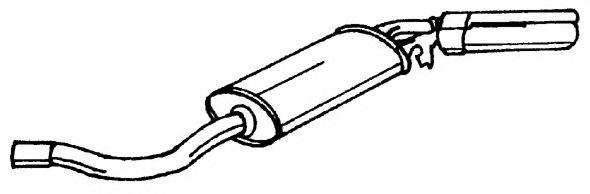 Глушитель выхлопных газов конечный AKS DASIS SG12619