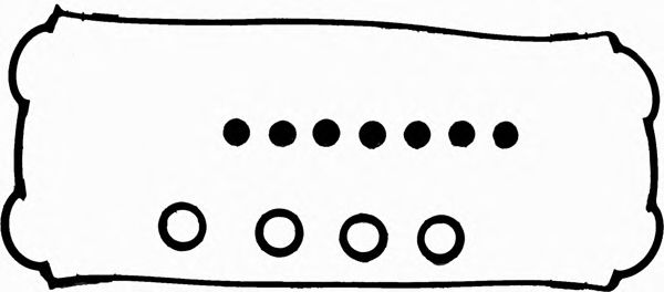 Комплект прокладок, крышка головки цилиндра GLASER V37945-00