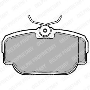 Комплект тормозных колодок, дисковый тормоз DELPHI LP914