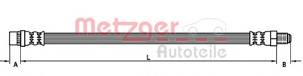 Тормозной шланг METZGER 4110109