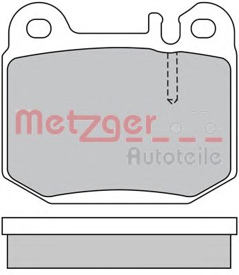 Комплект тормозных колодок, дисковый тормоз METZGER 1170157