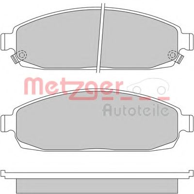 Комплект тормозных колодок, дисковый тормоз METZGER 24252