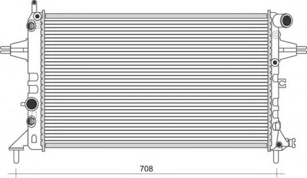 Радиатор, охлаждение двигателя MAGNETI MARELLI 350213961000