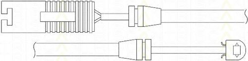 Сигнализатор, износ тормозных колодок TRISCAN 8115 11011