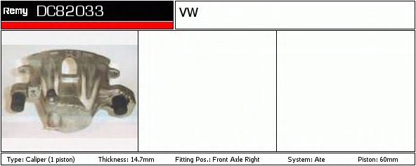 Тормозной суппорт DELCO REMY DC82033