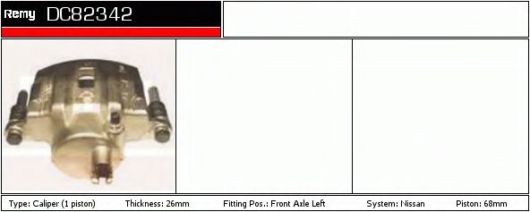 Тормозной суппорт DELCO REMY DC82342
