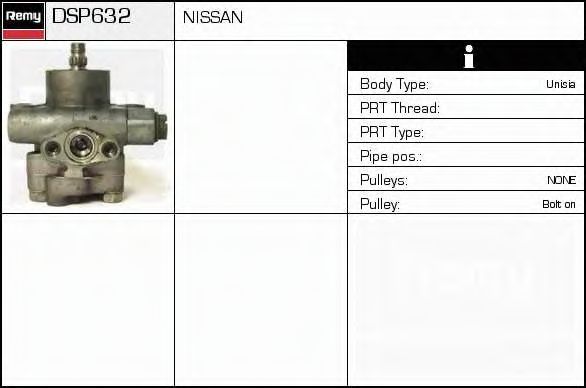 Гидравлический насос, рулевое управление DELCO REMY DSP632