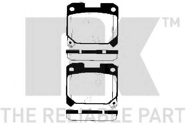 Комплект тормозных колодок, дисковый тормоз NK 224541