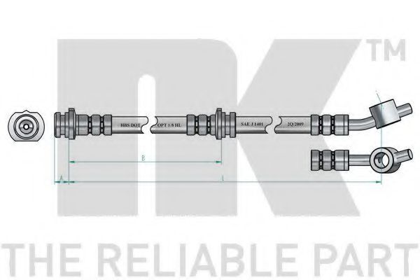 Тормозной шланг NK 8522108