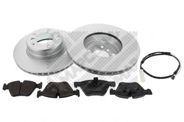 Комплект тормозов, дисковый тормозной механизм MAPCO 47875HPS