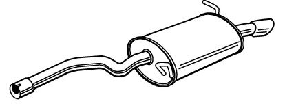 Глушитель выхлопных газов конечный FONOS 22916