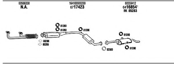 Система выпуска ОГ FONOS AR16412