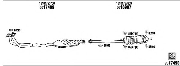 Система выпуска ОГ FONOS BW31813