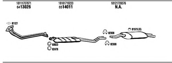 Система выпуска ОГ FONOS BW32515