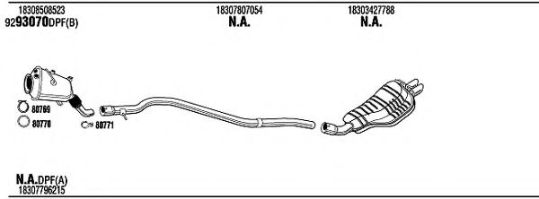 Система выпуска ОГ FONOS BWH31014A